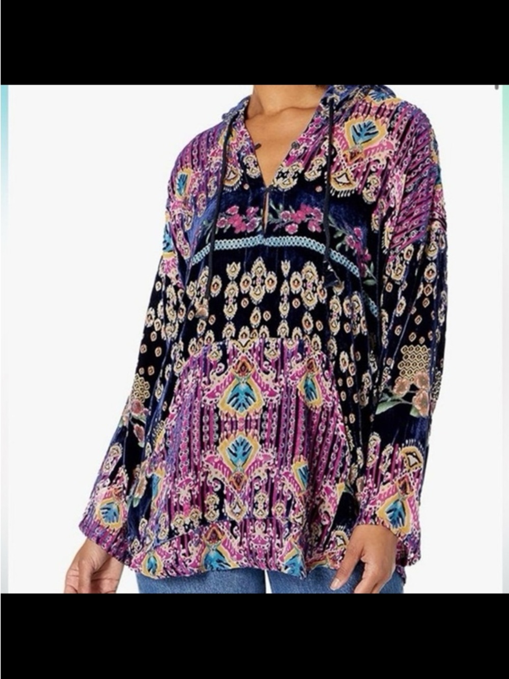 Johnny Was Summer Melina Hooded Tunic